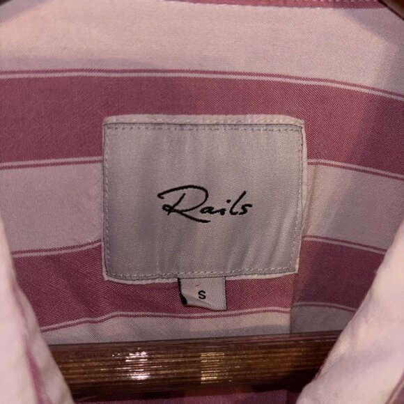 RAILS - Arlo Shirt Cali Stripe - Pink - Size Small - Picture 4 of 7